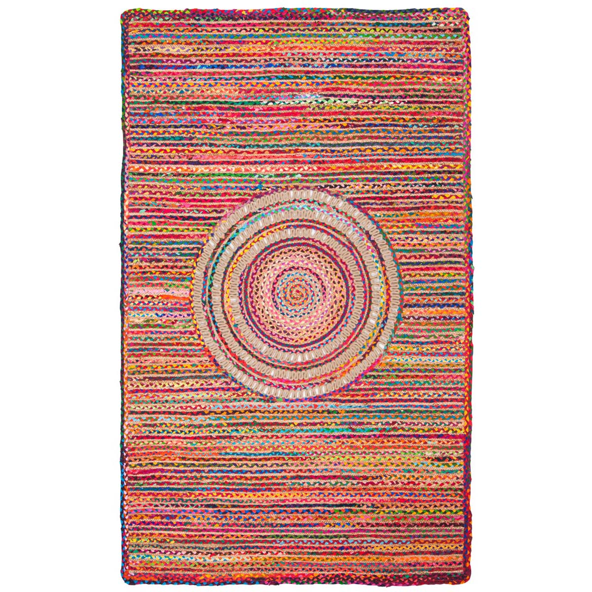 Safavieh Braided 263 Rug, BRD263 - Pink / Red