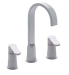 Solea Placid Widespread Dual Handle Stainless Steel 14.9X5.7X10 Bathroom Faucet - Chrome