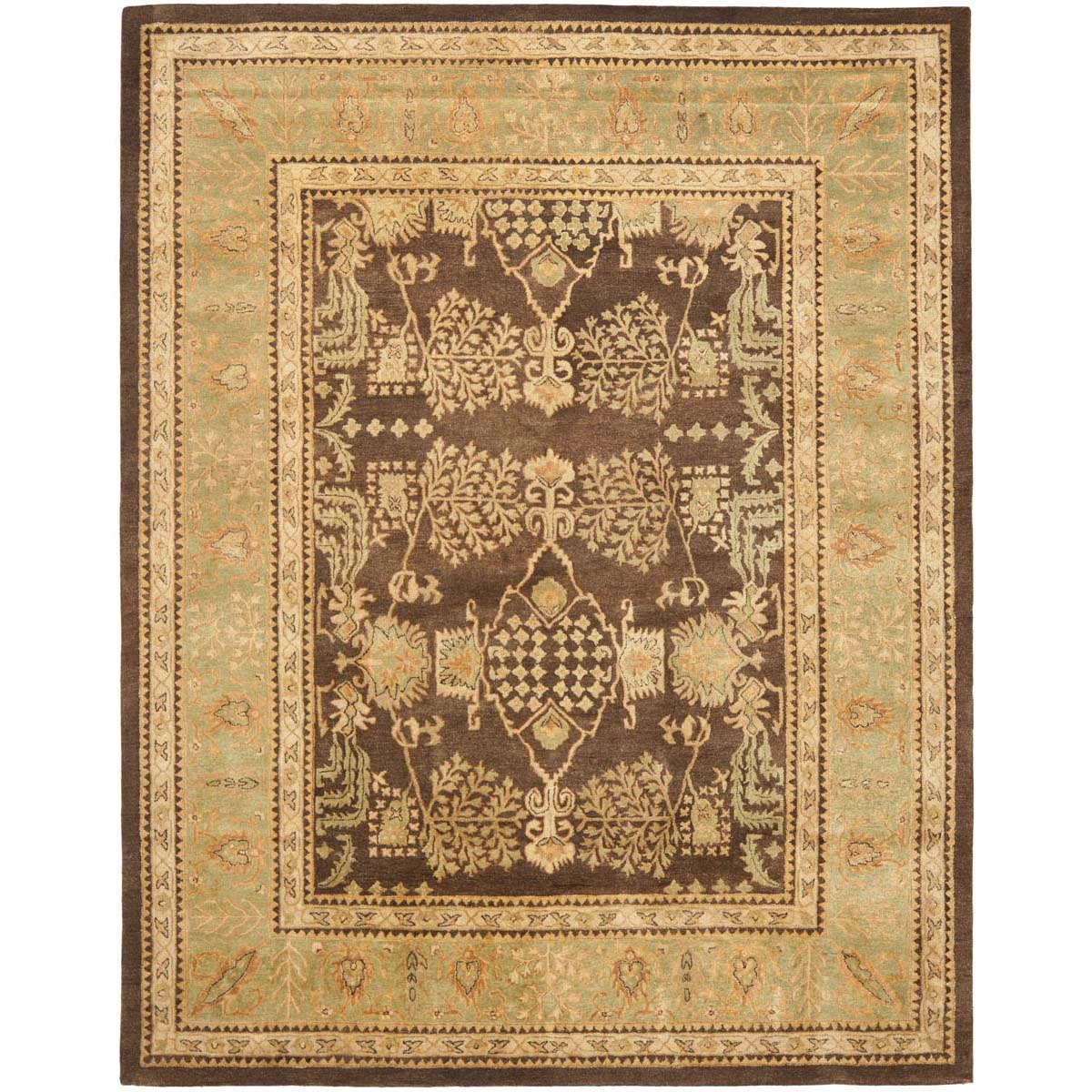 Safavieh Bergama 190 Rug, BRG190 - Brown / Green