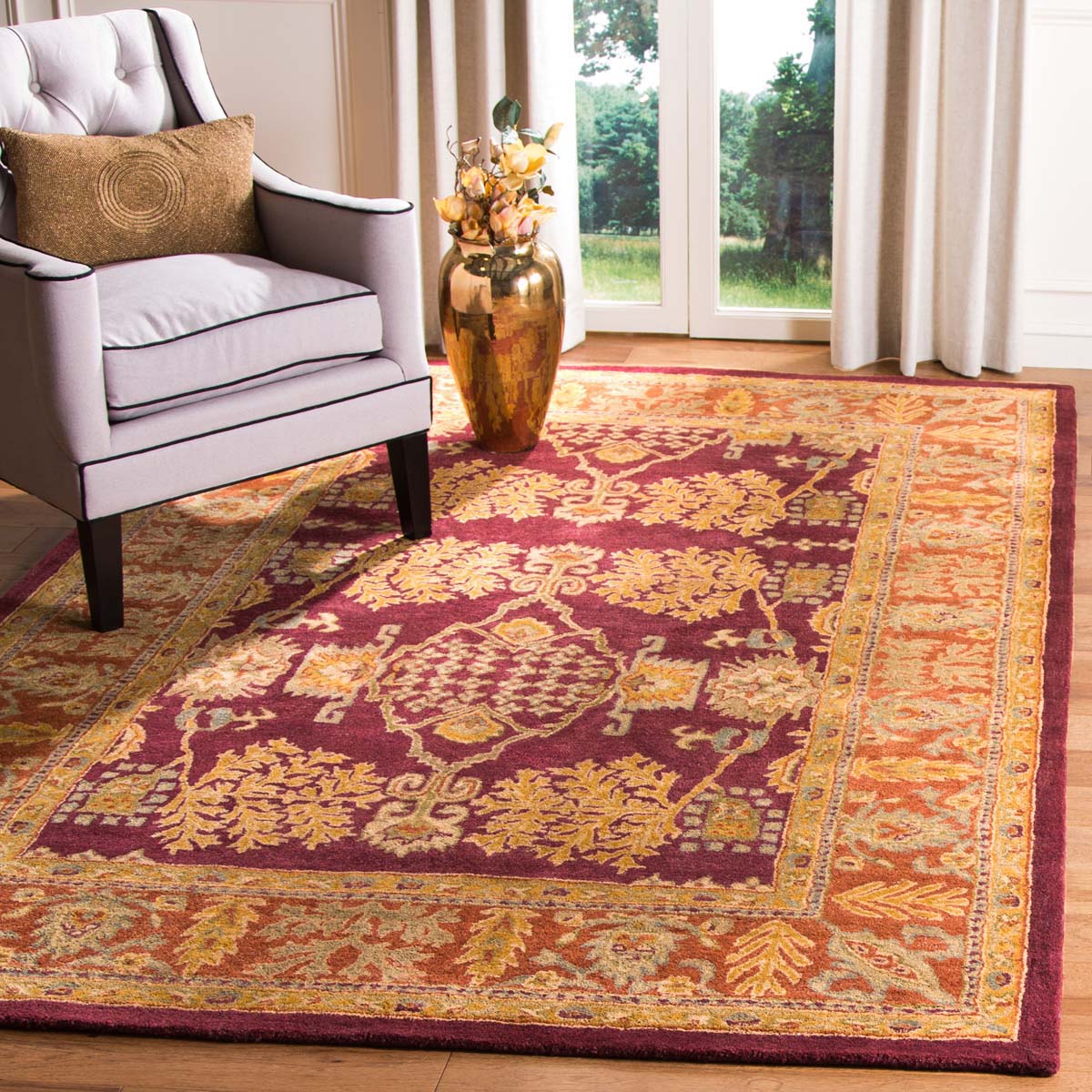 Safavieh Bergama 190 Rug, BRG190 - Red / Rust