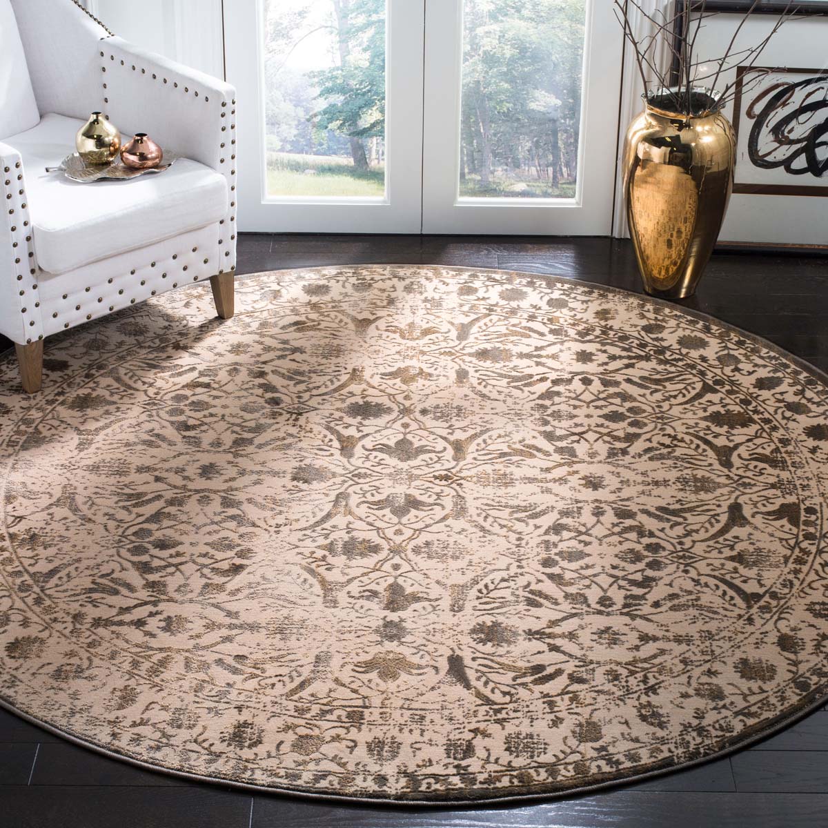 Safavieh Brilliance 502 Rug, BRL502 - Cream / Bronze