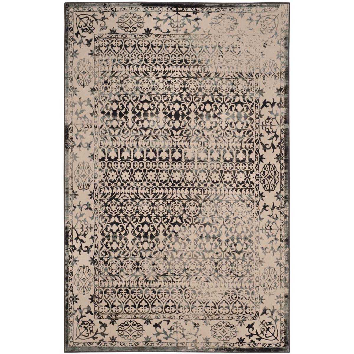 Safavieh Brilliance 506 Rug, BRL506 - Cream / Dark Grey