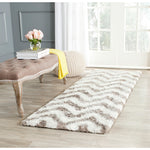 Safavieh Barcelona Shag 320 Rug, BSG320 - Ivory / Silver