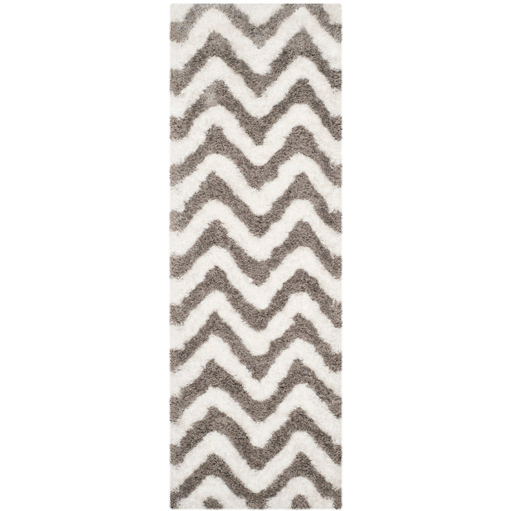 Safavieh Barcelona Shag 320 Rug, BSG320 - Ivory / Silver