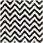 Safavieh Barcelona Shag 320 Rug, BSG320 - Ivory / Black