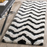 Safavieh Barcelona Shag 320 Rug, BSG320 - Graphite / Ivory