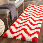 Safavieh Barcelona Shag 320 Rug, BSG320 - Ivory / Rust