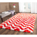 Safavieh Barcelona Shag 320 Rug, BSG320 - Ivory / Rust