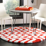 Safavieh Barcelona Shag 320 Rug, BSG320 - Ivory / Rust