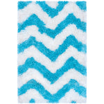 Safavieh Barcelona Shag 320 Rug, BSG320 - Ivory / Blue