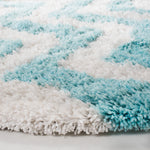 Safavieh Barcelona Shag 320 Rug, BSG320 - Ivory / Blue