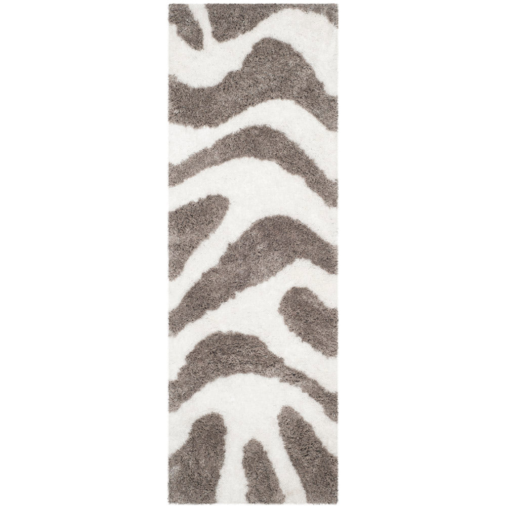 Safavieh Barcelona Shag 321 Rug, BSG321 - Ivory / Silver