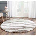 Safavieh Barcelona Shag 321 Rug, BSG321 - Ivory / Silver