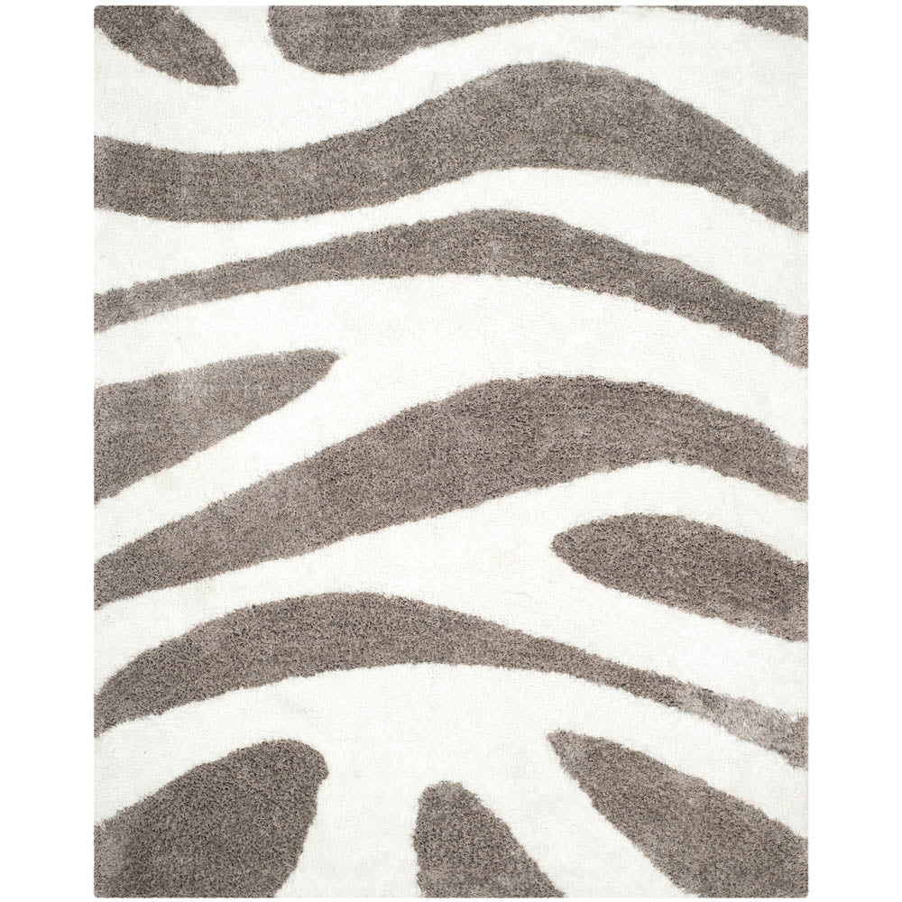 Safavieh Barcelona Shag 321 Rug, BSG321 - Ivory / Silver