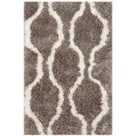 Safavieh Barcelona Shag 322 Rug, BSG322 - Silver / Ivory