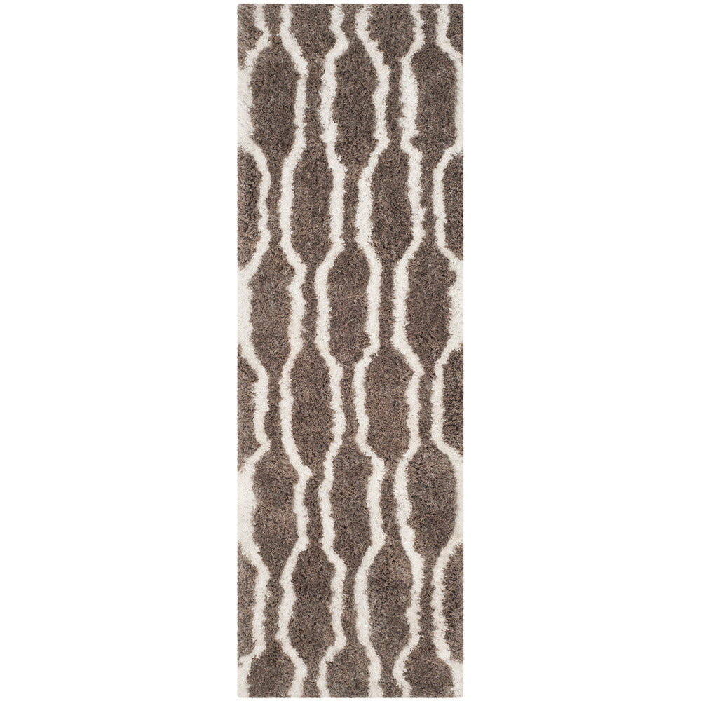 Safavieh Barcelona Shag 322 Rug, BSG322 - Silver / Ivory