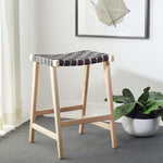 Safavieh Abreu Rectangle Counter Stool , BST1013 - Black / Light Natural