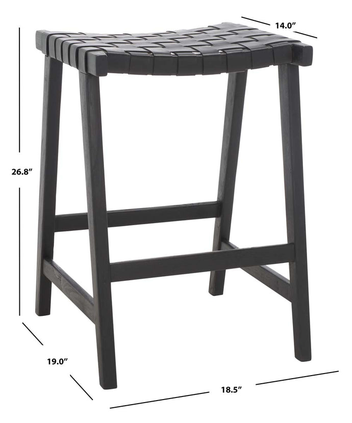 Safavieh Abreu Rectangle Counter Stool , BST1013 - Black