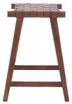 Safavieh Abreu Rectangle Counter Stool , BST1013 - Cognac / Walnut