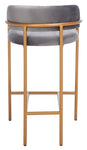 Safavieh Camille Counter Stool, Dark Grey/Gold