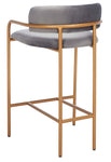 Safavieh Camille Counter Stool, Dark Grey/Gold