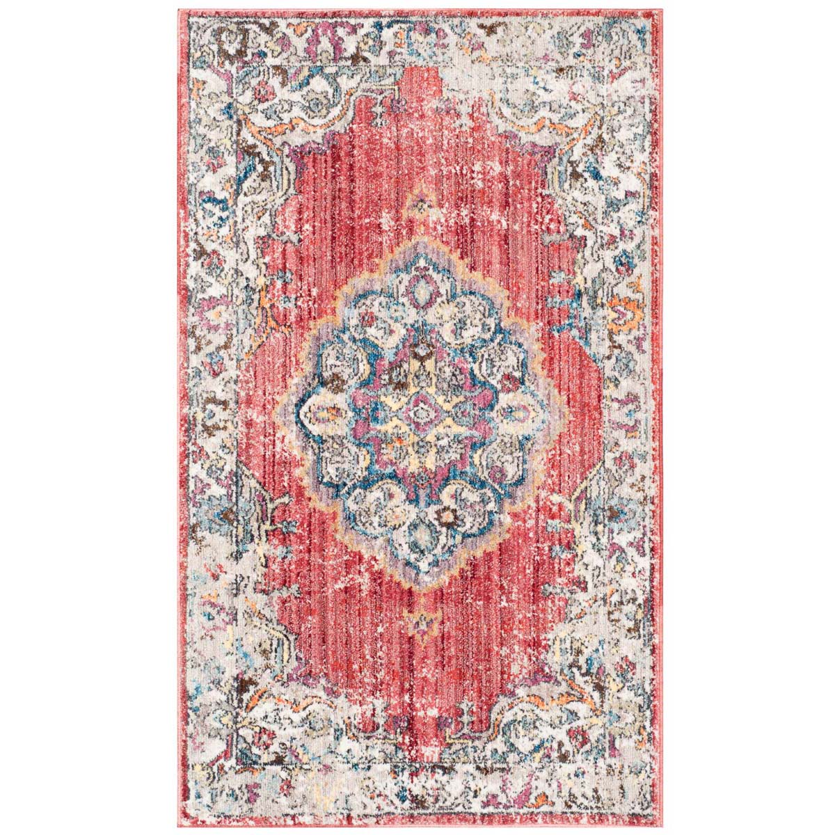 Safavieh Bristol 343 Rug, BTL343 - Rose / Light Grey