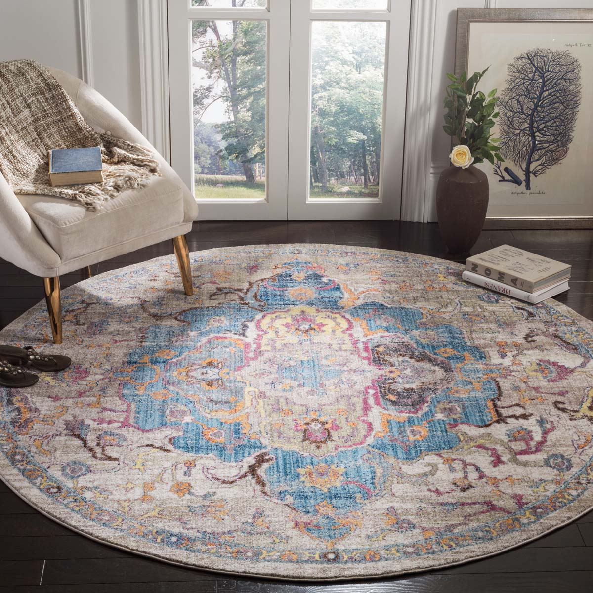 Safavieh Bristol 350 Rug, BTL350 - Blue / Light Grey