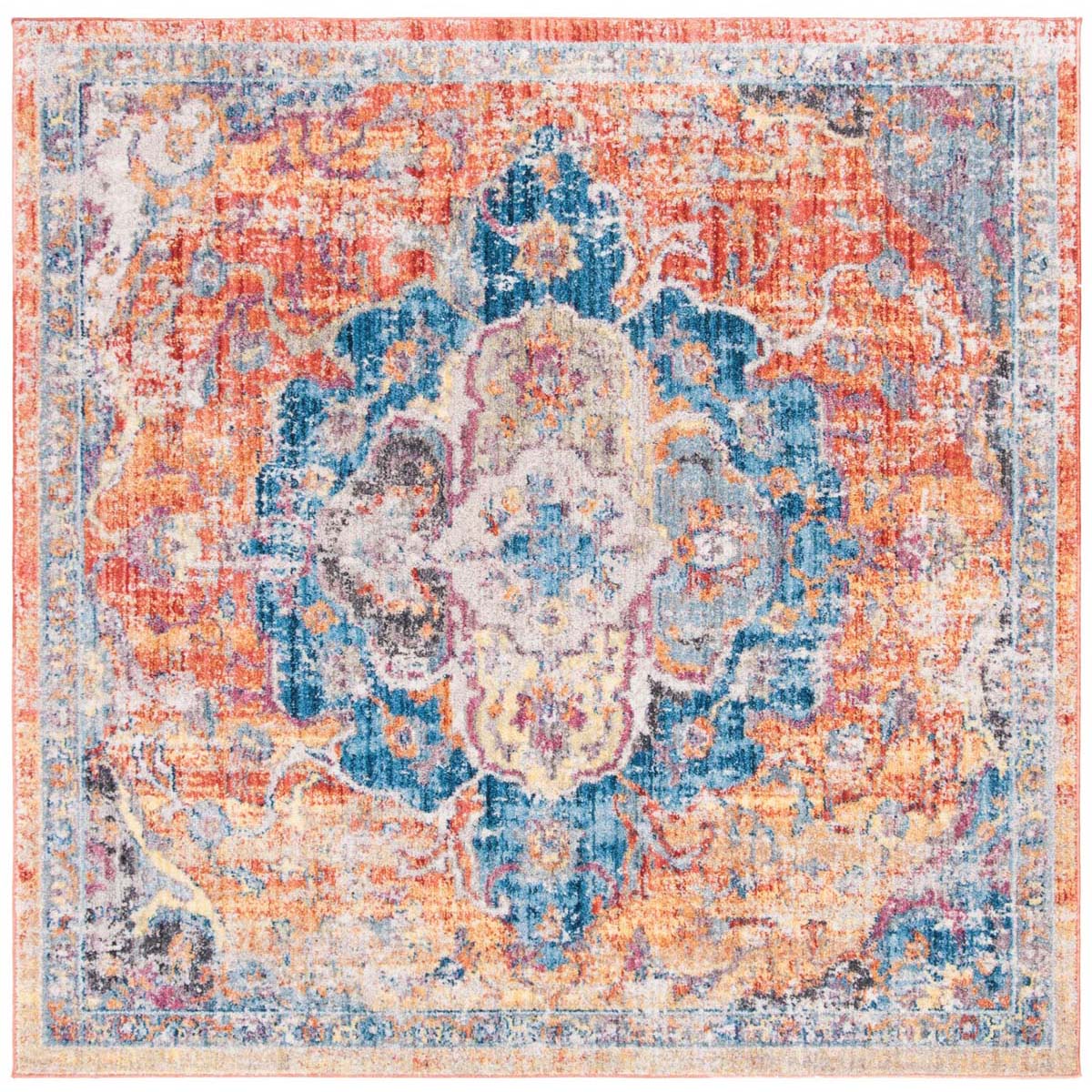 Safavieh Bristol 350 Rug, BTL350 - Blue / Orange