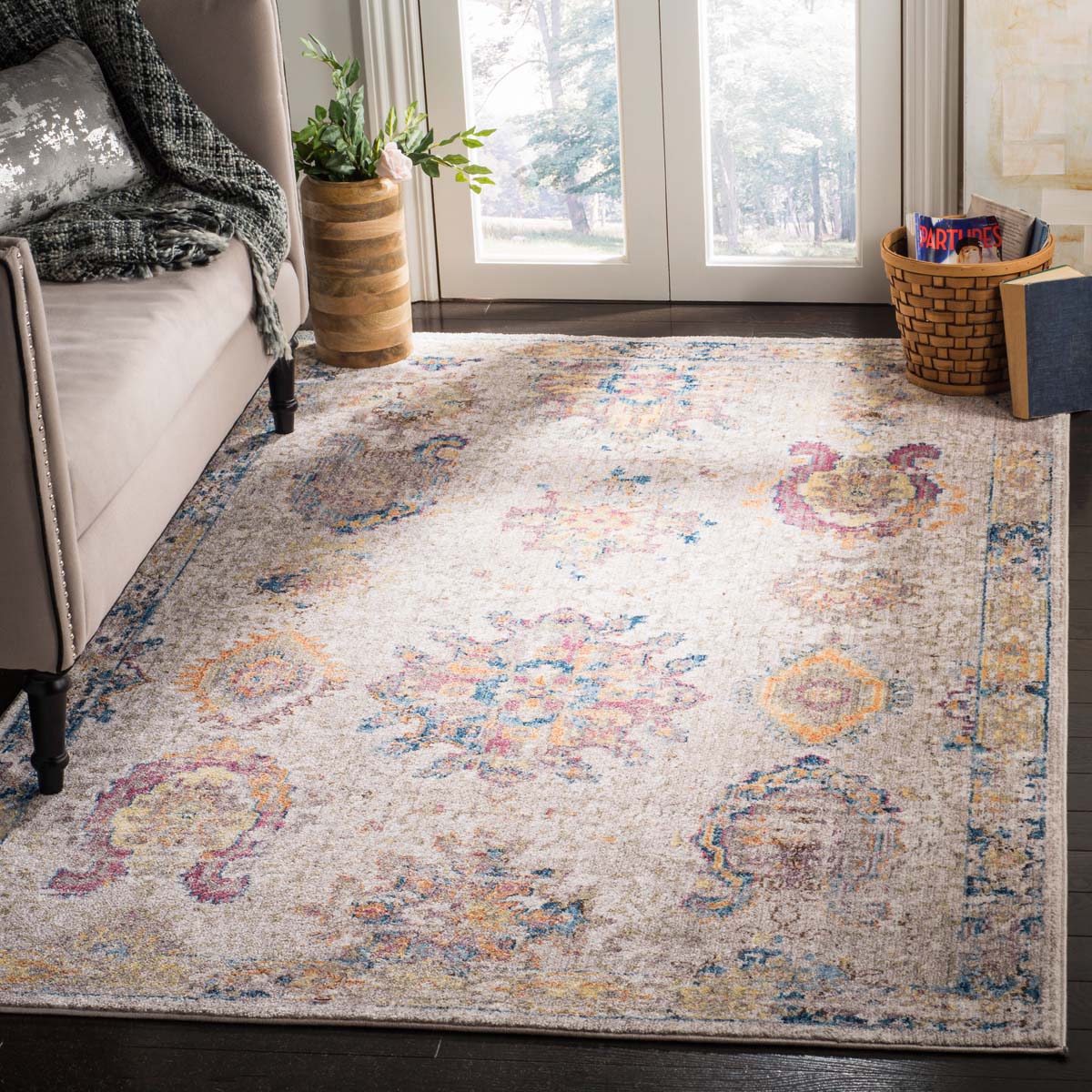 Safavieh Bristol 359 Rug, BTL359 - Light Grey / Blue