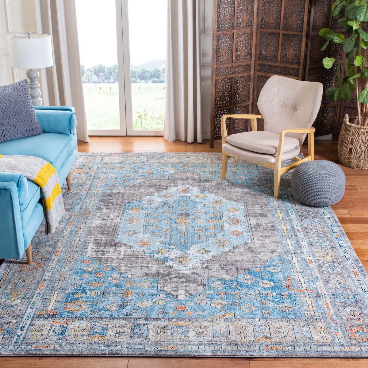 Safavieh Bristol 366 Rug, BTL366 - Grey / Blue