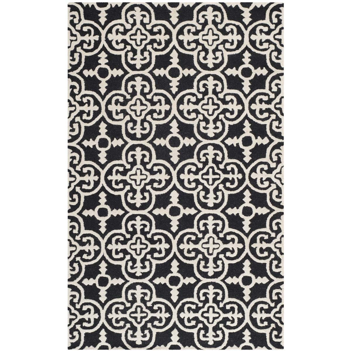 Safavieh Cambridge 133 Rug, CAM133 - Black / Ivory