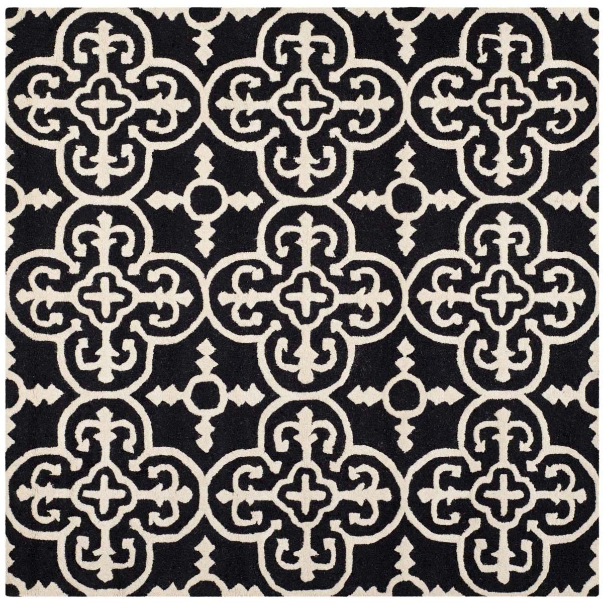 Safavieh Cambridge 133 Rug, CAM133 - Black / Ivory