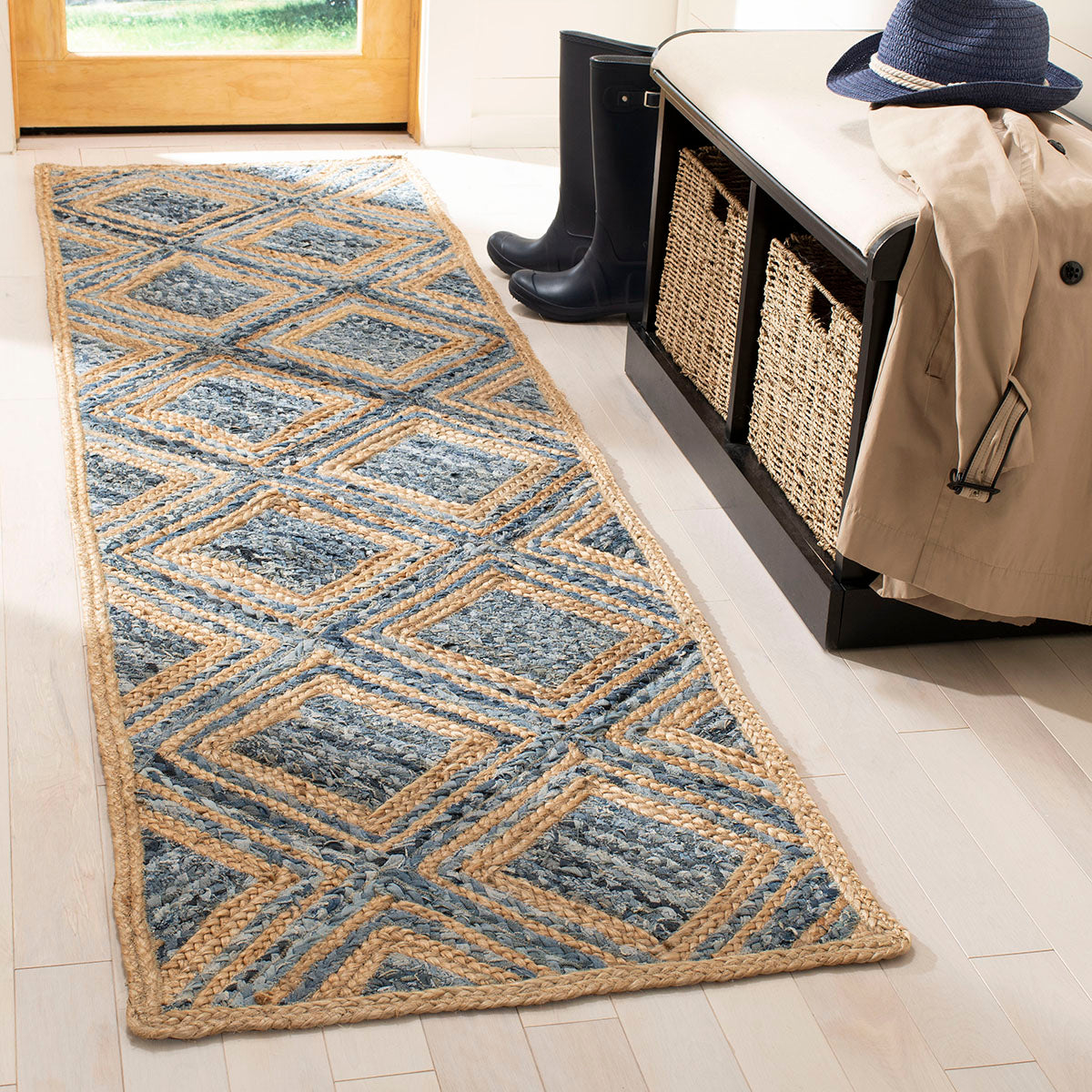 Safavieh Cape Cod 354 Rug, CAP354 - NATURAL / BLUE