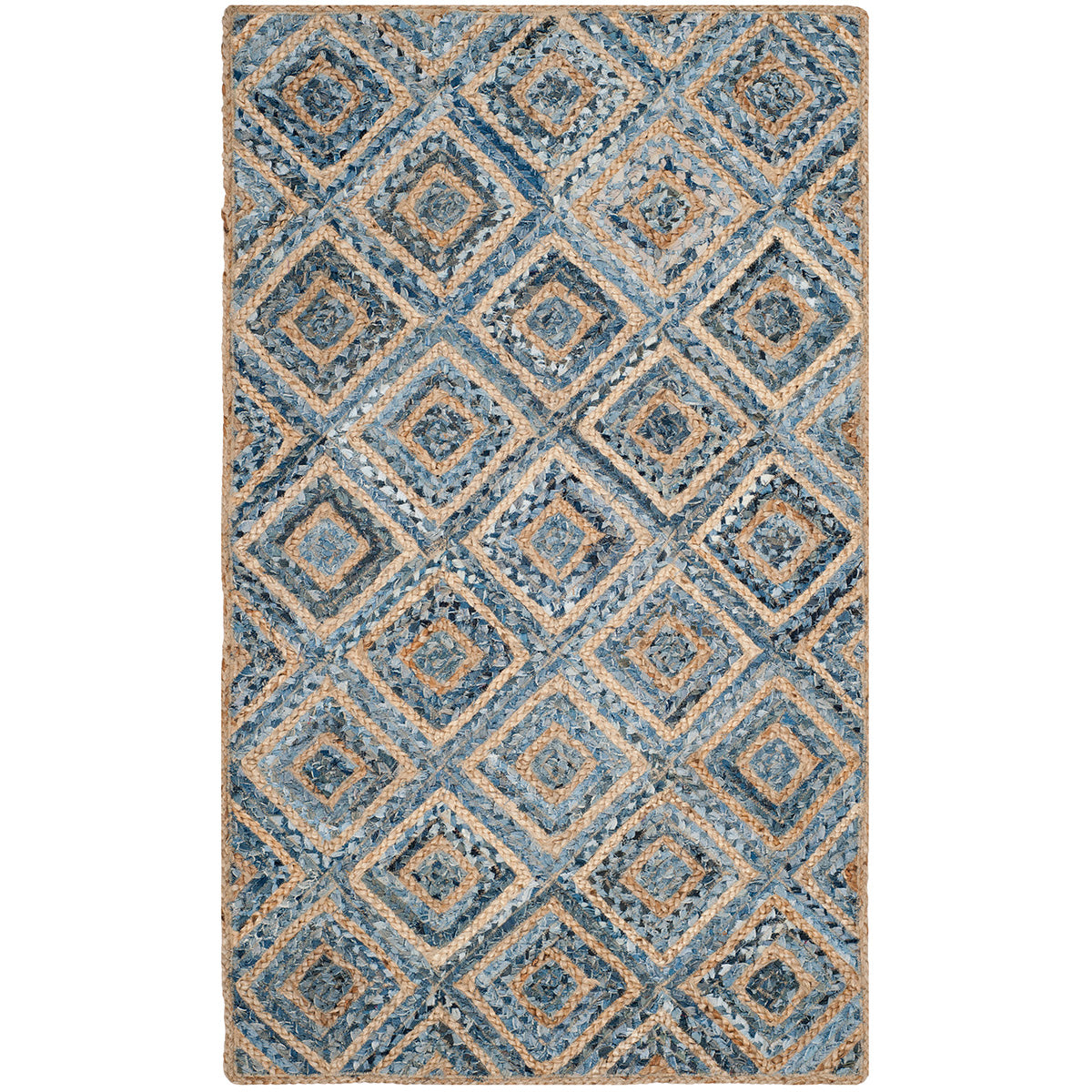 Safavieh Cape Cod 354 Rug, CAP354 - NATURAL / BLUE