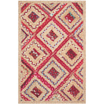 Safavieh Cape Cod 354 Rug, CAP354 - NATURAL / RED