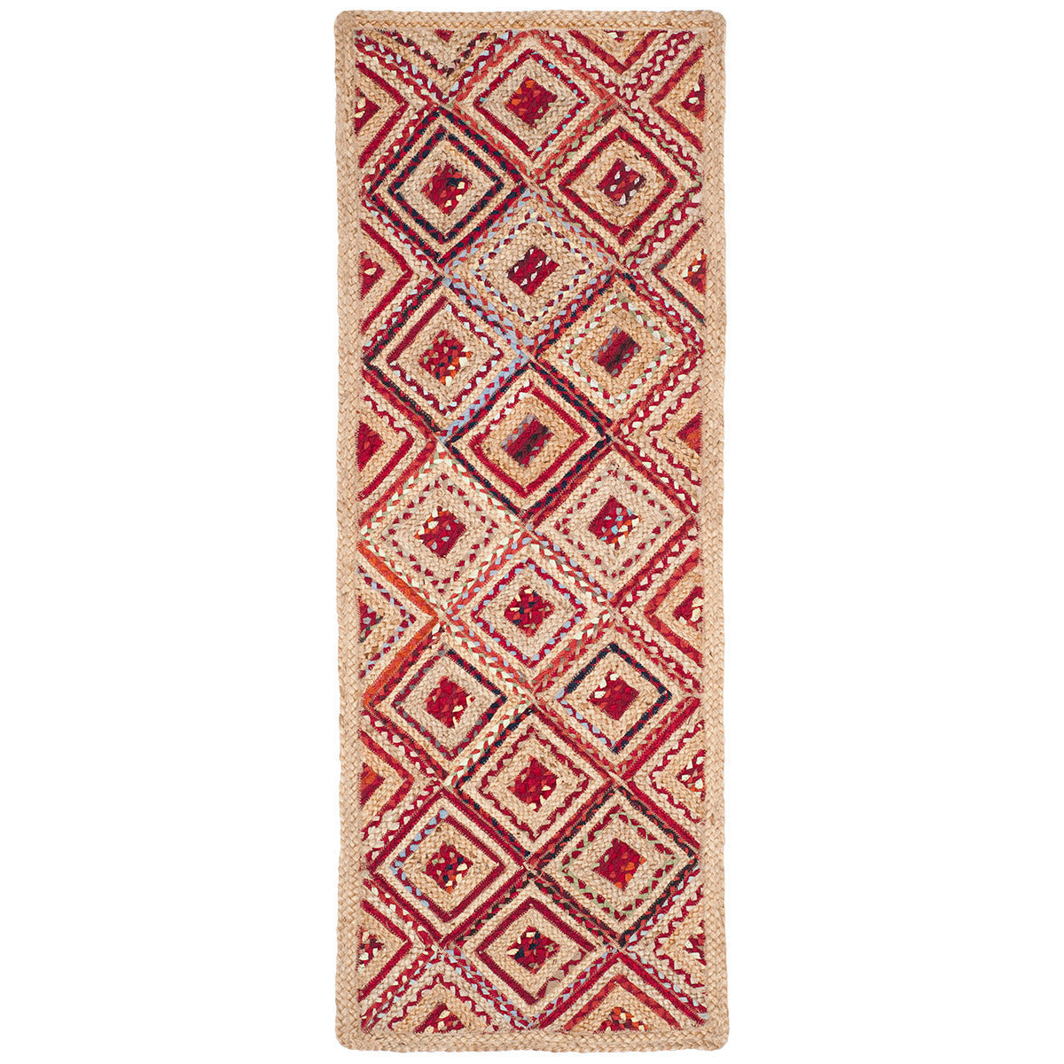 Safavieh Cape Cod 354 Rug, CAP354 - NATURAL / RED