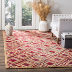 Safavieh Cape Cod 354 Rug, CAP354 - NATURAL / RED