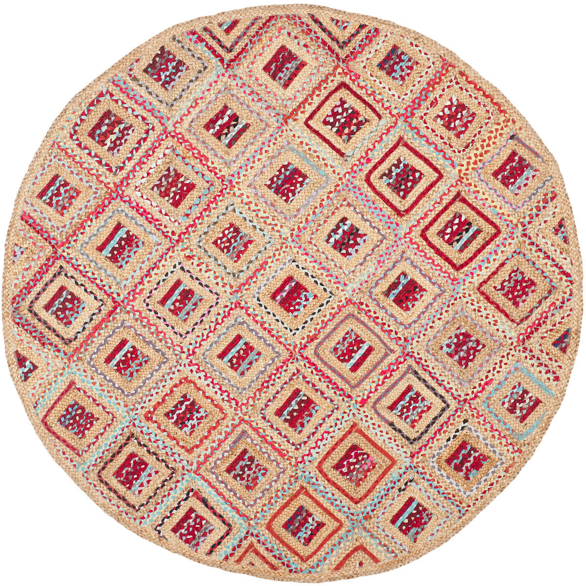 Safavieh Cape Cod 354 Rug, CAP354 - NATURAL / RED