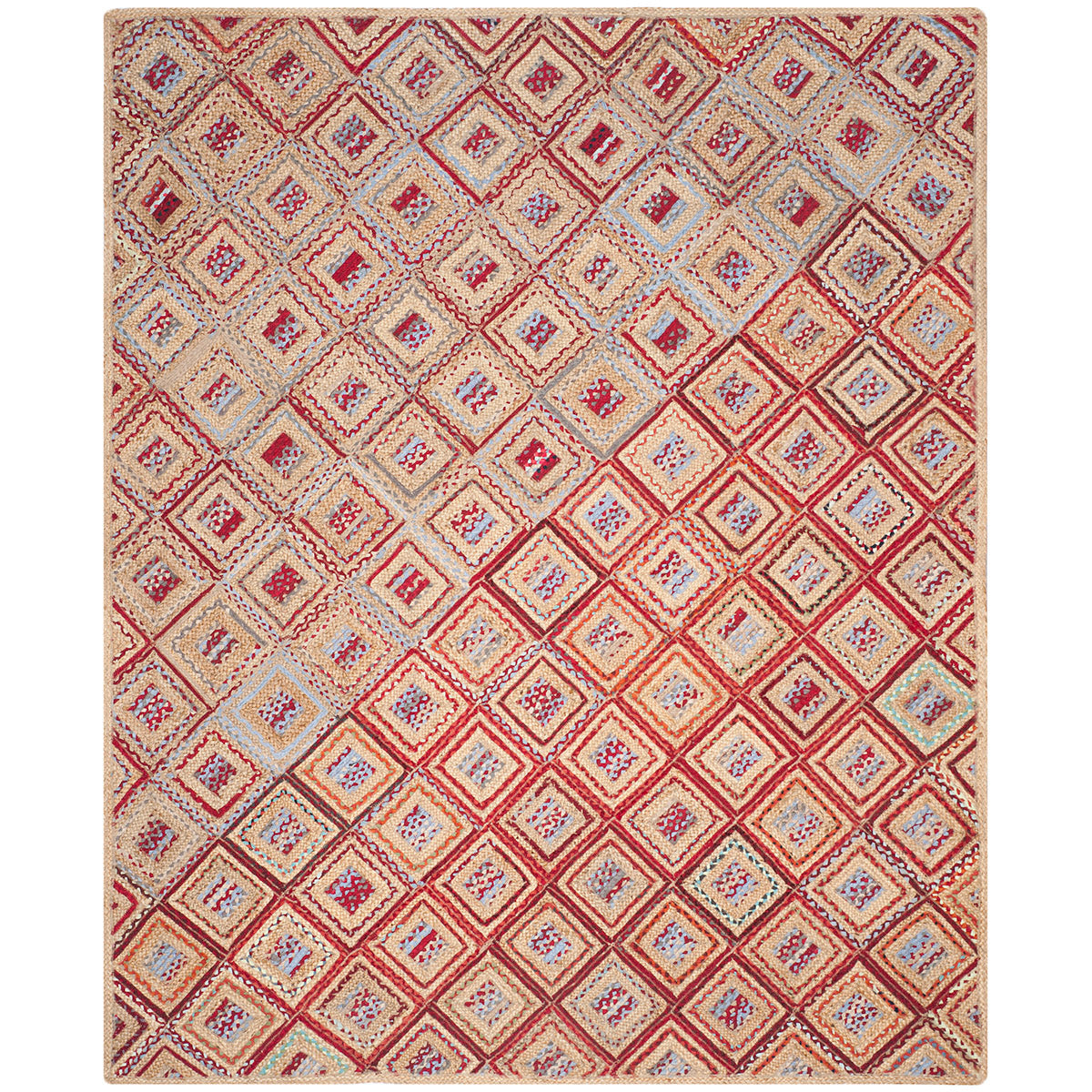 Safavieh Cape Cod 354 Rug, CAP354 - NATURAL / RED