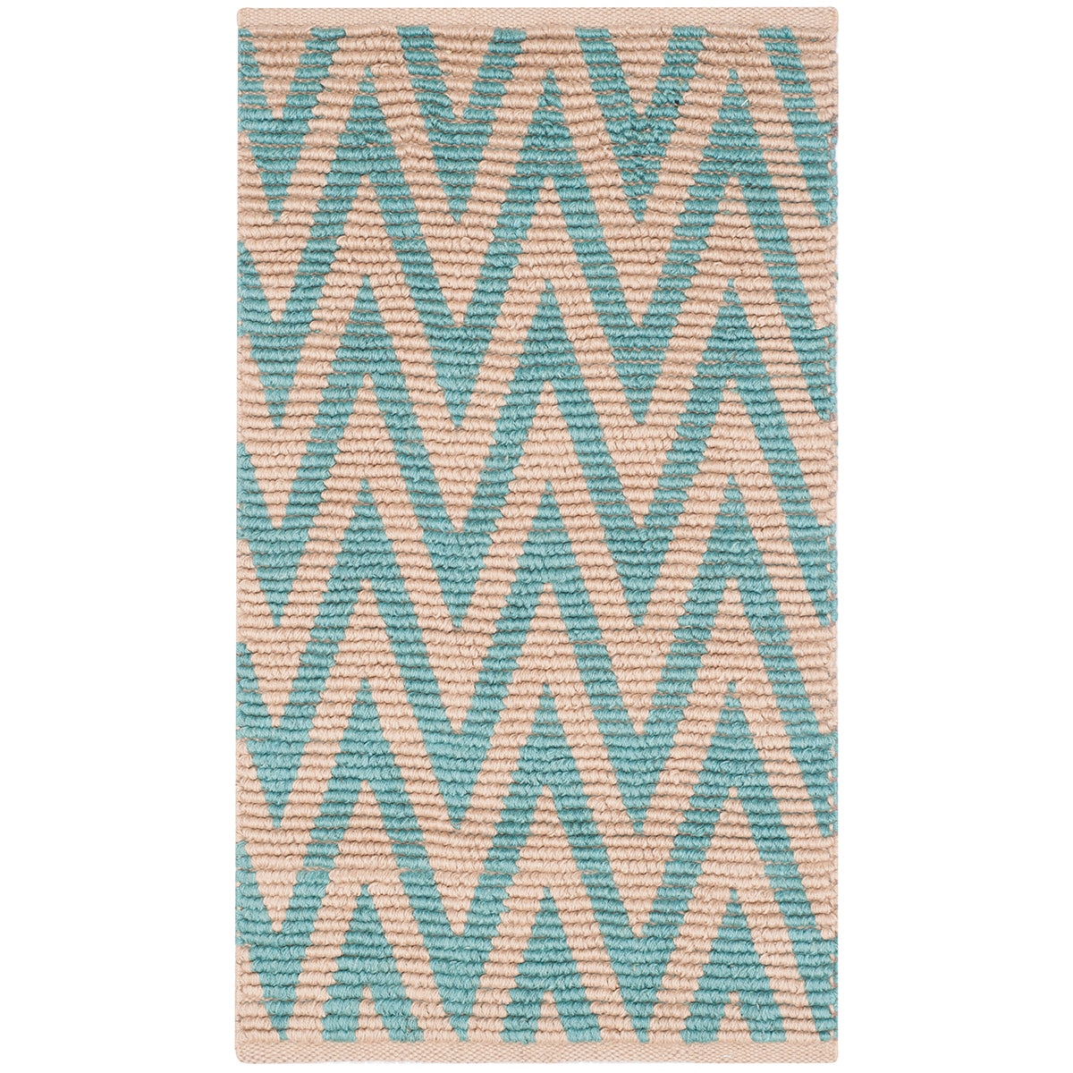 Safavieh Cape Cod 863 Rug, CAP863 - NATURAL / TURQUOISE