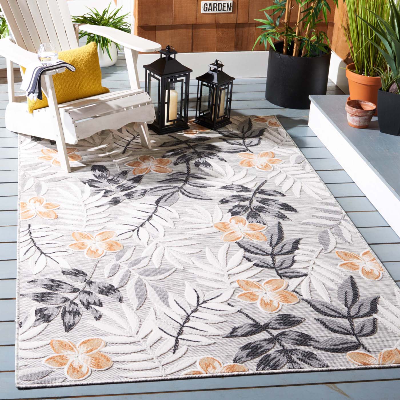 Safavieh Cabana 405 Rug, CBN405 - GREY / IVORY