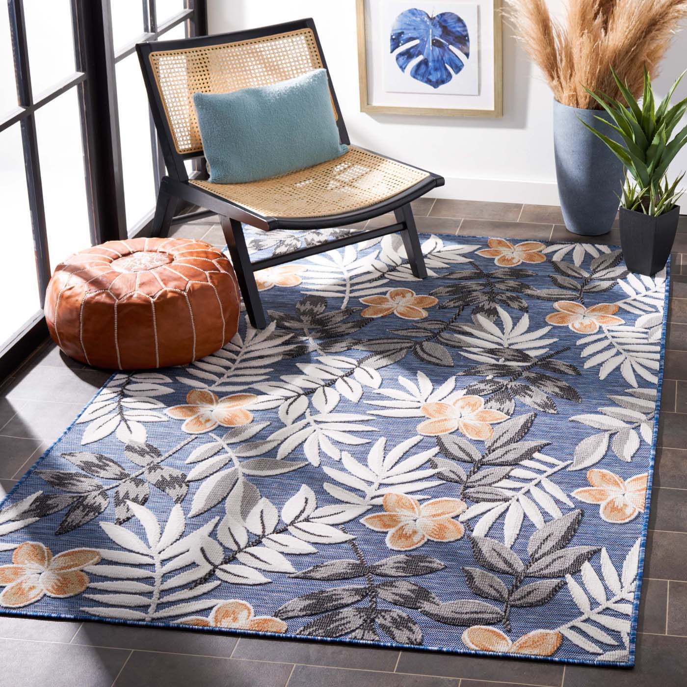 Safavieh Cabana 405 Rug, CBN405 - BLUE / GREY