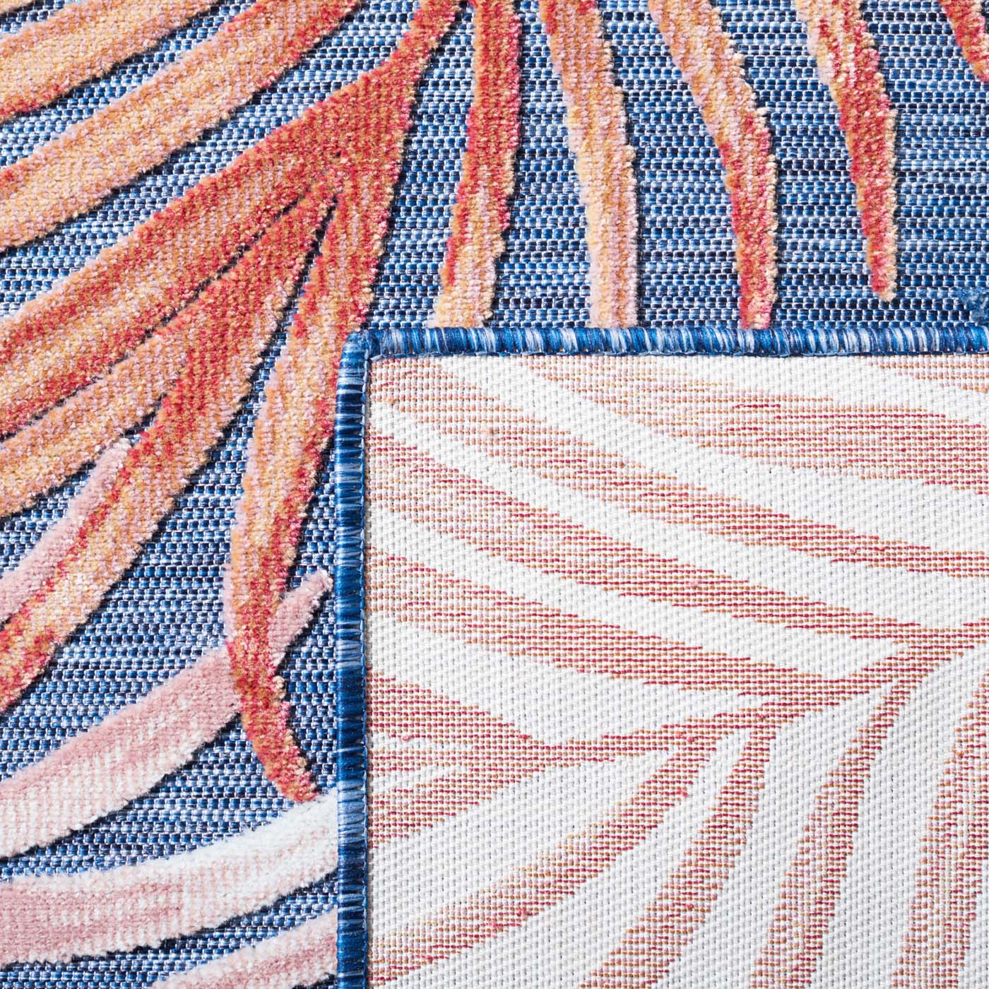 Safavieh Cabana 458 Rug, CBN458 - BLUE / RUST