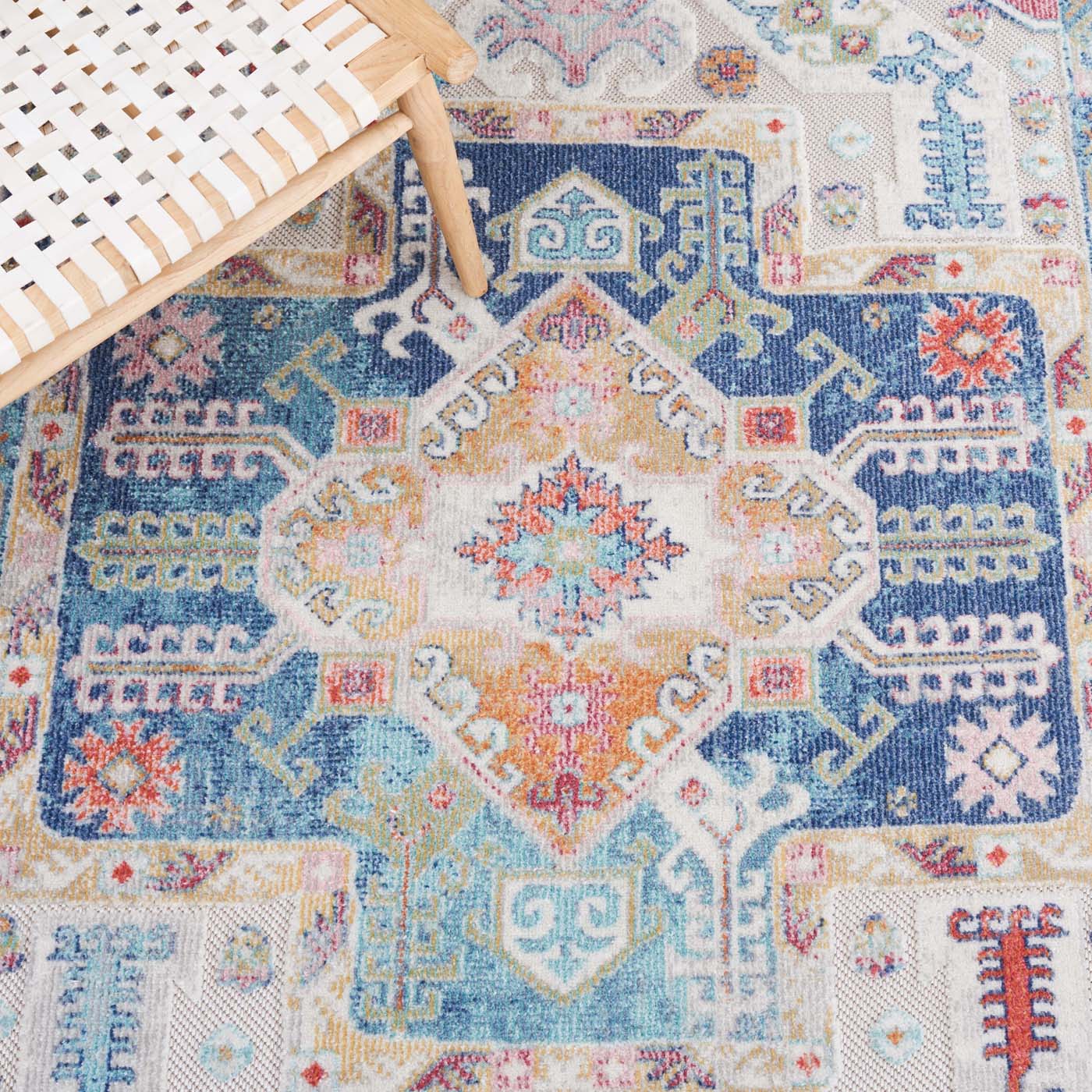 Safavieh Cabana 521 Rug, CBN521 - NAVY AQUA / IVORY