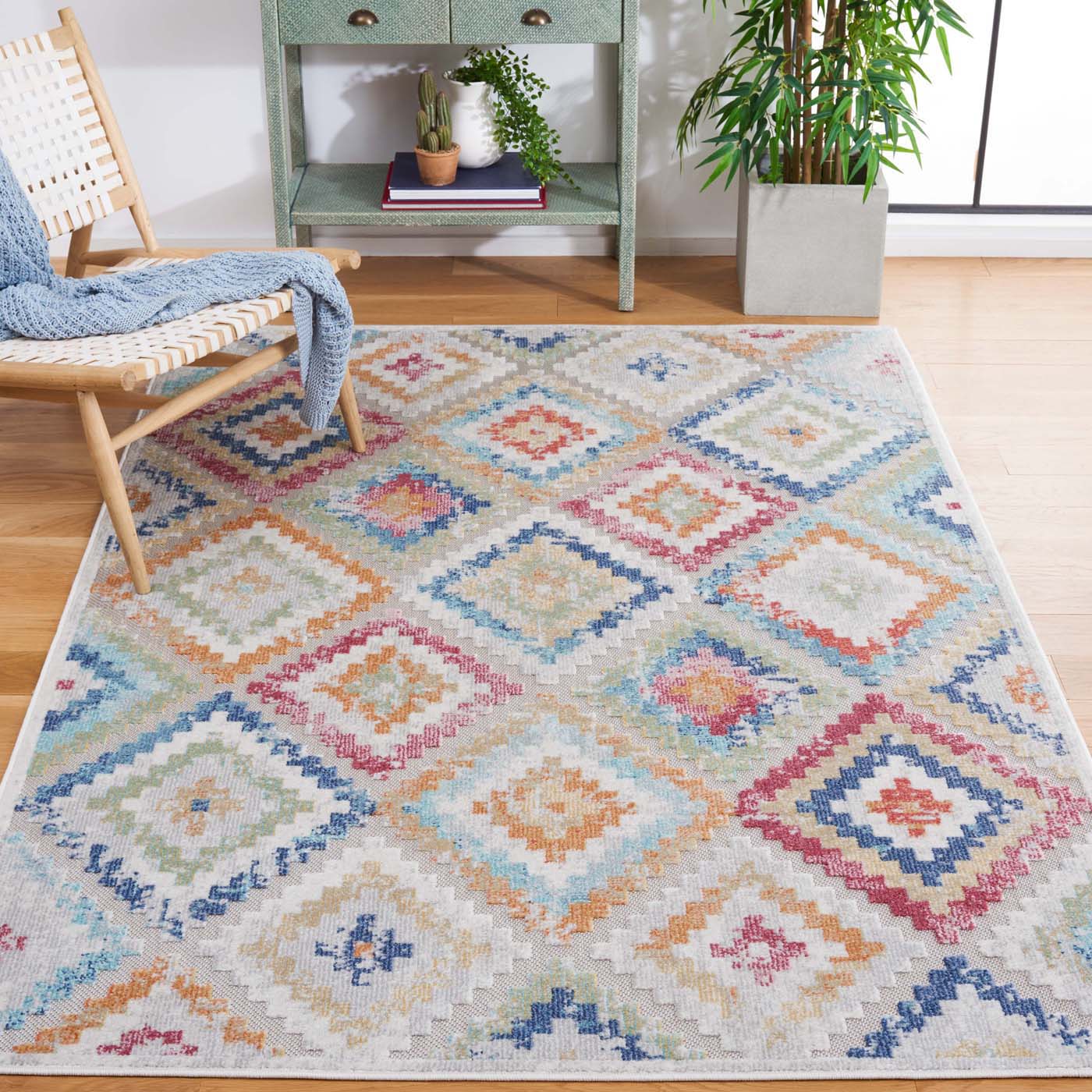 Safavieh Cabana 571 Rug, CBN571 - RED BLUE MULTI