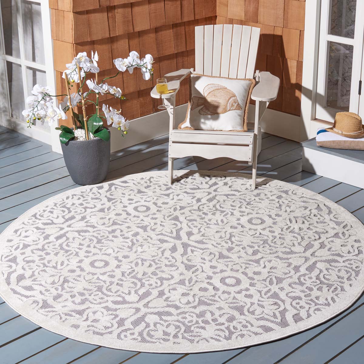 Safavieh Cabana 662 Rug, CBN662 - IVORY / GREY