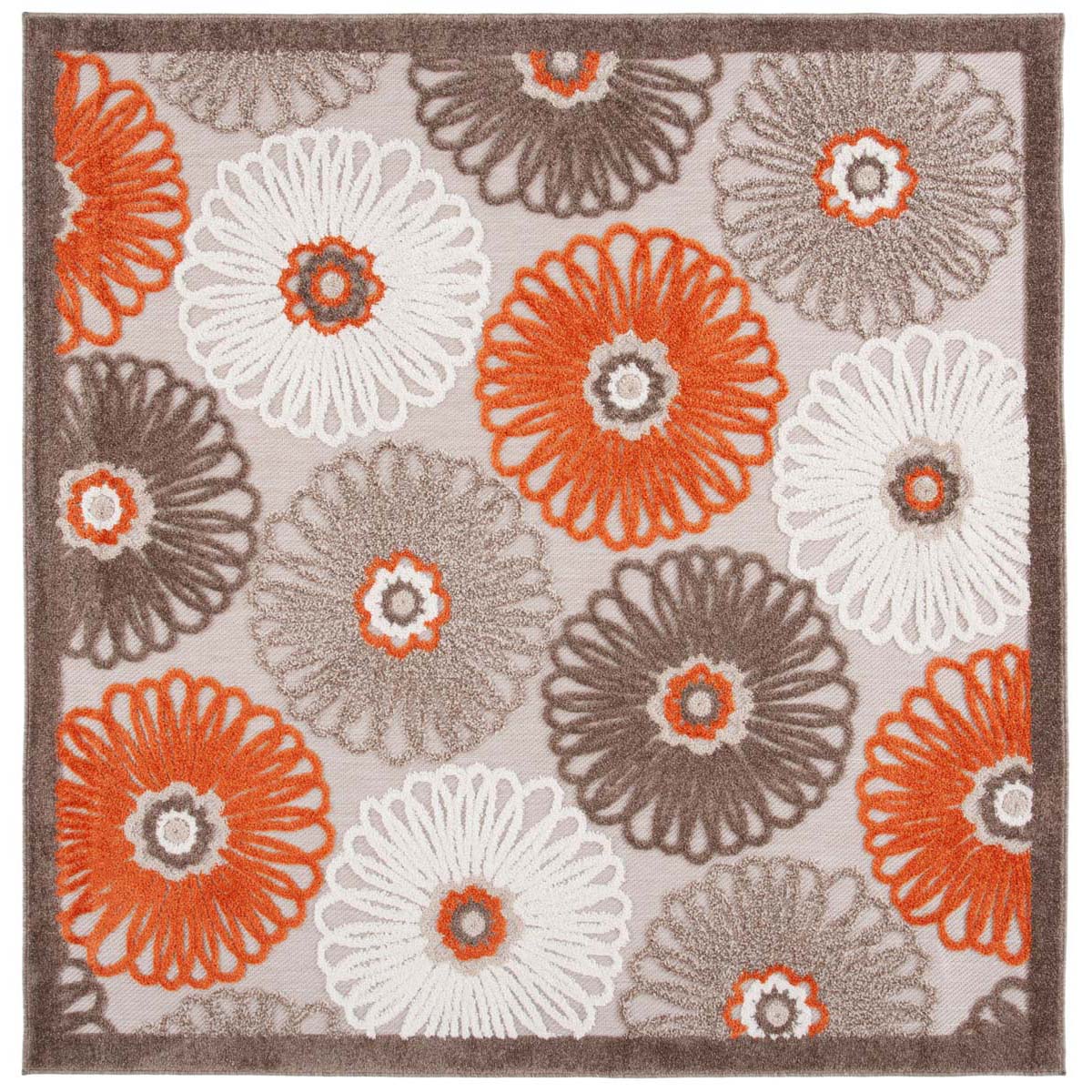 Safavieh Cabana 676 Rug, CBN676 - BEIGE / ORANGE