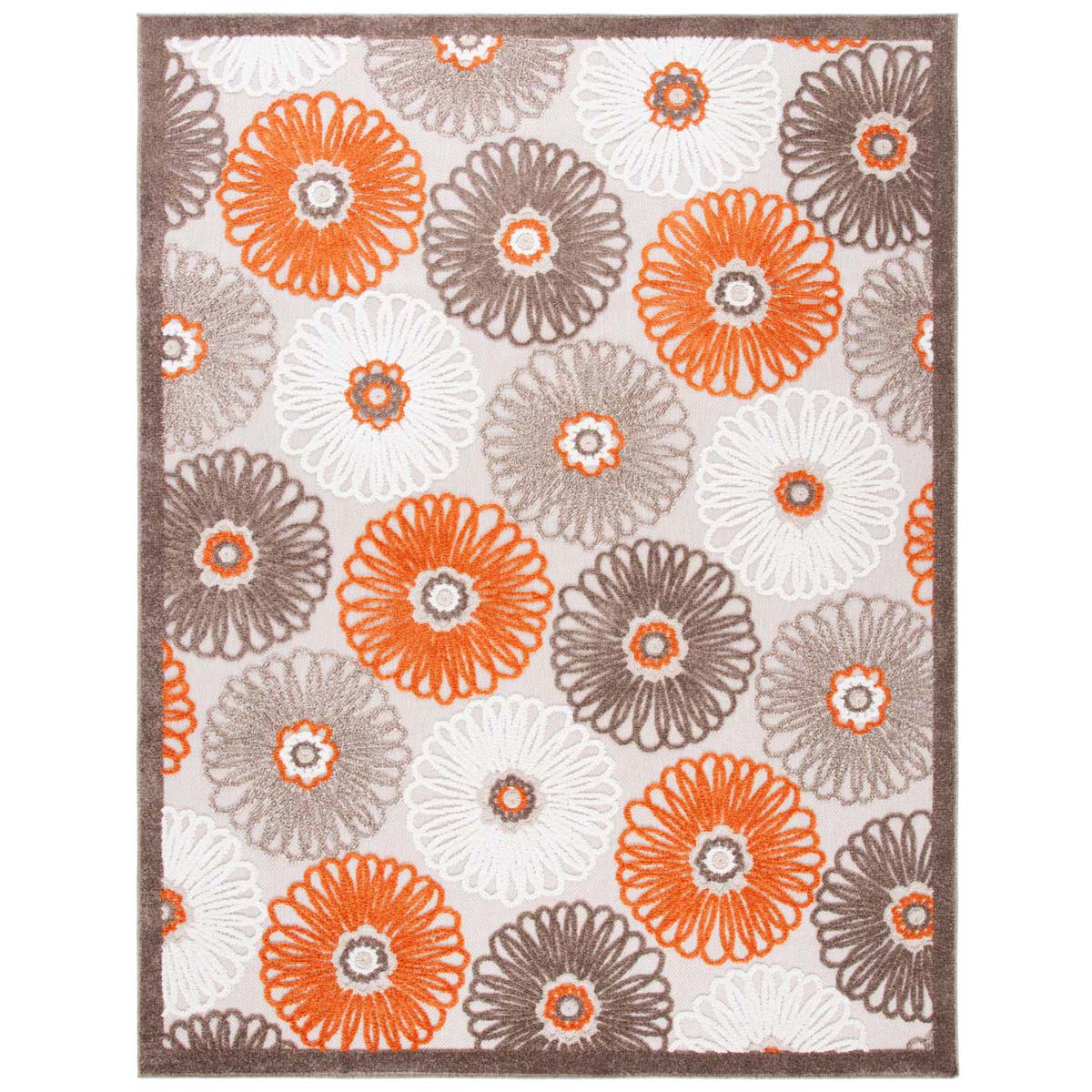 Safavieh Cabana 676 Rug, CBN676 - BEIGE / ORANGE