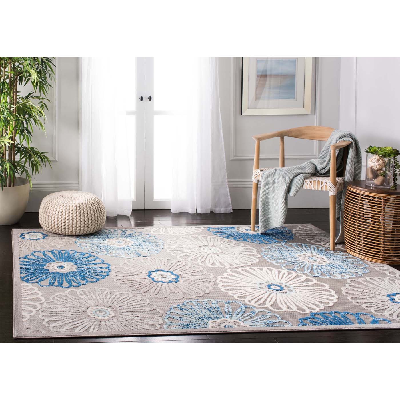 Safavieh Cabana 801 Rug, CBN801 - GREY / BLUE