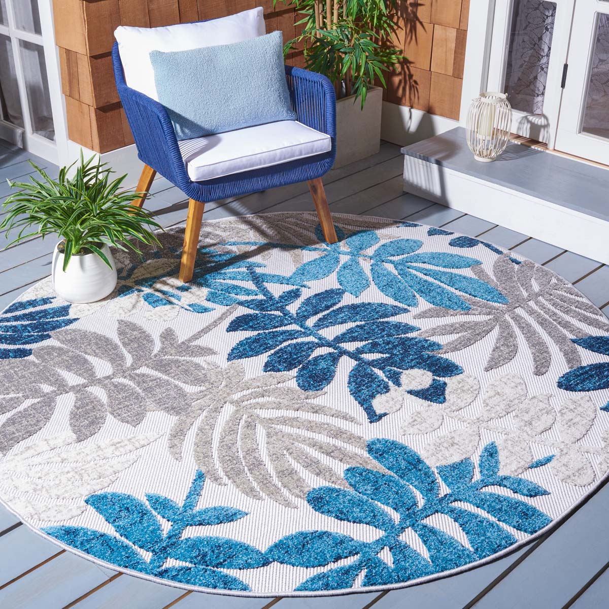 Safavieh Cabana 814 Rug, CBN814 - GREY / BLUE